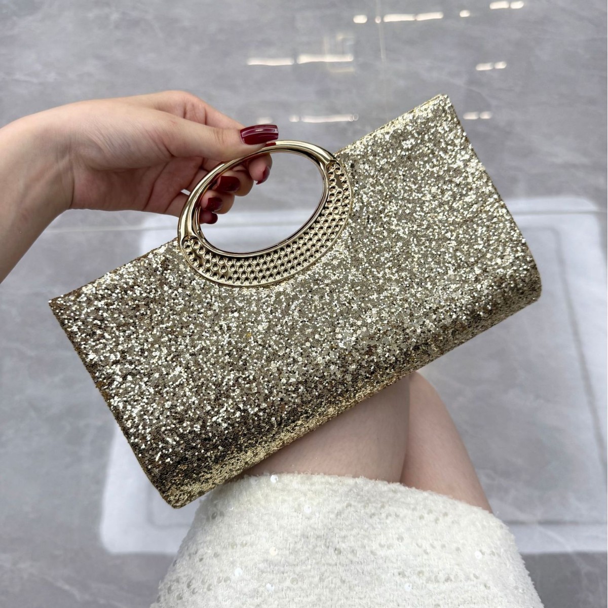 New Dinner Party Bag Shiny Banquet Handbag Dress - Image 2
