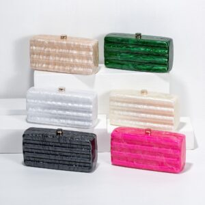 Women’s Handbag Stylish Suitcase Acrylic Personality Cute Simple Sweet Wedding Dinner Bag Shoulder Diagonal Fashion