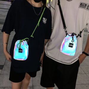 New Trendy Brand Personality Chest Sports Small Street Fashion Diagonal Shoulder Phone Reflective Crossbody Bag For Men