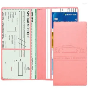 Card Holders Car Registration Insurance Holder Driving License Cover Leather Auto Documents Drivers Storage Bag