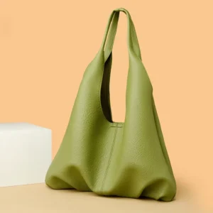 Big Womens Trendy Versatile Soft Leather Shoulder Bag Fashionable Commuting Large Capacity Casual 240822