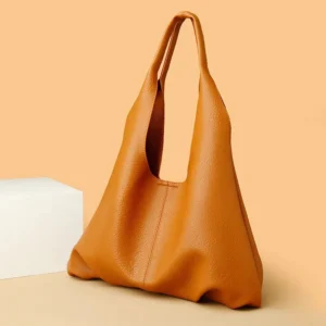 Big Womens Trendy Versatile Soft Leather Shoulder Bag Fashionable Commuting Large Capacity Casual 240822