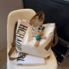 Canvas bag in off-white color