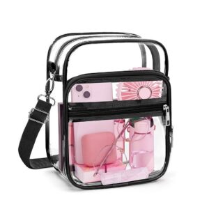 New PVC Transparent Crossbody Portable Shoulder Bag For Travel With Adjustable Strap Lightweight Women’s Handbag