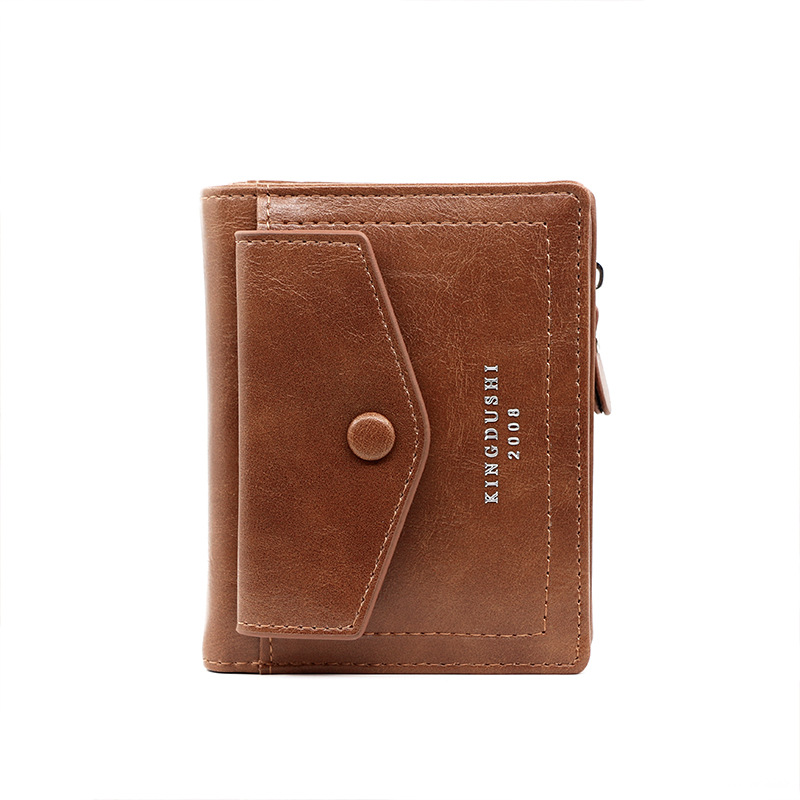 Korean Style Casual Men's Short Vertical Multi-Card Slot Business Zipper Key Wallet Mini Coin Purse - Image 5