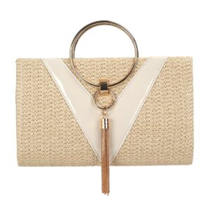 2026 New Woven Evening Large Capacity Women’s Makeup Bag Handbag