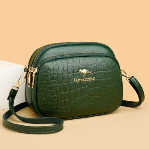 Women’s Bag New Model 2026, Crossbody Shoulder Fashionable Crocodile Pattern Small Square Bag, Popular In Europe And