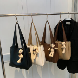Women’s Large Capacity Tote With Magnetic Closure, Stylish PU Shoulder Bag For Work And Daily Use, Light Luxury Handbag