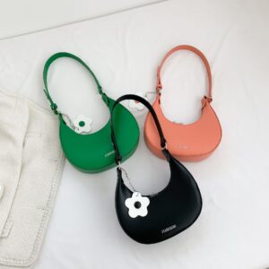 Trendy Half-Moon Handbag Women’s High-End Niche 2026 Bags Textured Shoulder Underarm Crescent Bag