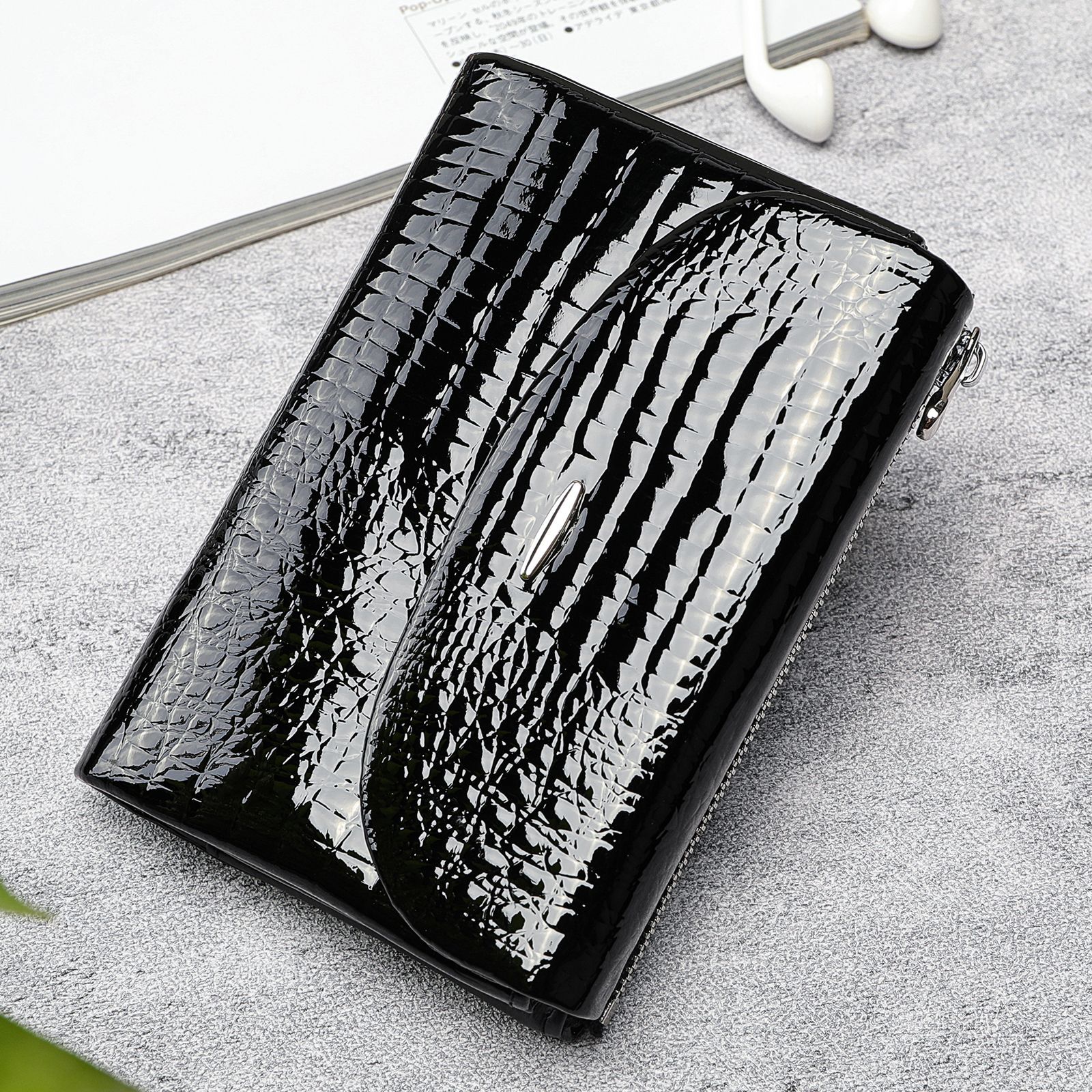 New Women High End Short Genuine Leather Stall Supply Wallet Fashion Coin Purse - Image 5