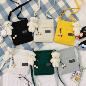 2026 New Mini Canvas For Women Cute Crossbody Coin Purse Phone Ins Versatile Student Shoulder Bag