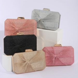 Bags Women’s Evening Dress Pleated Banquet Clutch Niche Unique Design One Shoulder Cosmetic Bag Wholesale