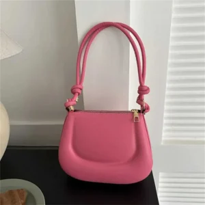 Soft PU Leather Crossbody Bag Women Retro Solid Color Handbag Fashion Small Shoulder BagsC241116