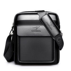 Brand High Quality Casual Men Vertical Business Leather Shoulder Bag fashion Man Crossbody Messenger bag