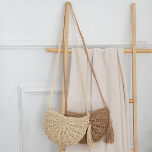 2026 New Handwoven Summer Trend Super Popular Shoulder Beach Vacation Crossbody Straw Bag For Women