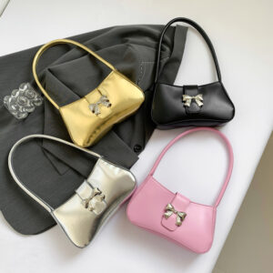 New 2026 Summer Casual Simple Solid Color Elegant Women’s Shoulder Fashion Trendy Underarm Bag