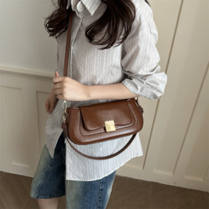 High-end Women’s 2026 New Model Baguette Vintage Handbag, Stylish Underarm Bag, Trendy Girl’s Shoulder And Crossbody