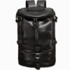 Black PU leather-