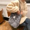 Gray leopard print