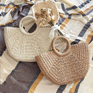 Taschentrends 2026 New Fashion Simple Retro Straw Popular Large Capacity Beach Vacation Travel Shoulder Bag for Women