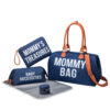 Dark blue three small bags