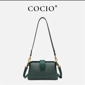 COCIO Designer Shoulder Bags Womans New Small Square Simple Versatile Wallet Summer Mobile Bag