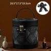 1)8012 Spliced Denim Black