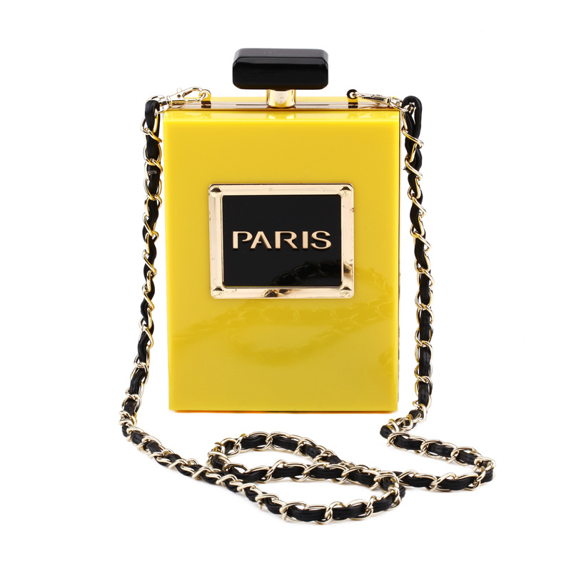 2020 New Transparent Acrylic Vertical Square Single Shoulder Crossbody Party Dress Evening Bag For Women - Image 7