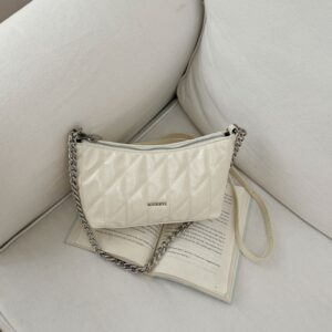 Chain Crossbody Small New Diamond Pattern Casual Versatile Dumpling Bag, Fashionable And Simple Daily Commuter