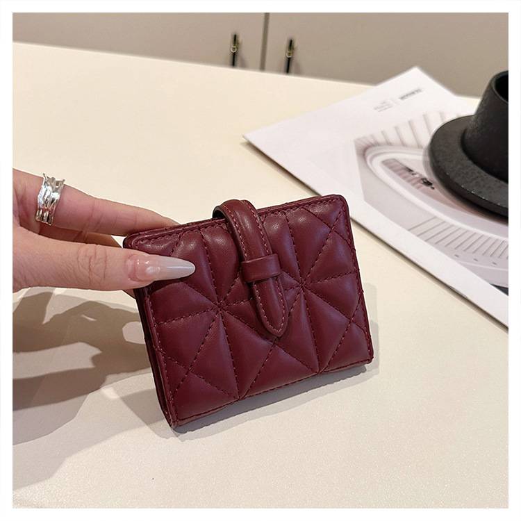 Women’s Bags New Urban Simple Solid Color Fashion PU Coin Purse Ladies Wallet Short - Image 8