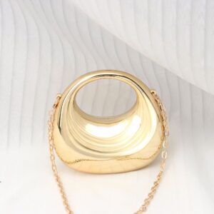 Creative Mini Handheld Crescent 2026 Evening Textured Acrylic Shoulder Bag Chain Crossbody