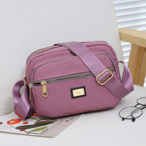 2026 New Canvas Small Waterproof Crossbody Mom Single Shoulder Oxford Cloth Women’s Bag Casual Multi-layer