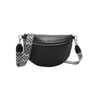 Women’s Large Waist Elegant Belt Crossbody Bag, Beige Mini Handbag Chest Bag For Travel