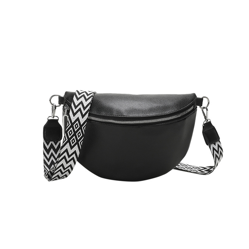 Women's Large Waist Elegant Belt Crossbody Bag, Beige Mini Handbag Chest Bag For Travel