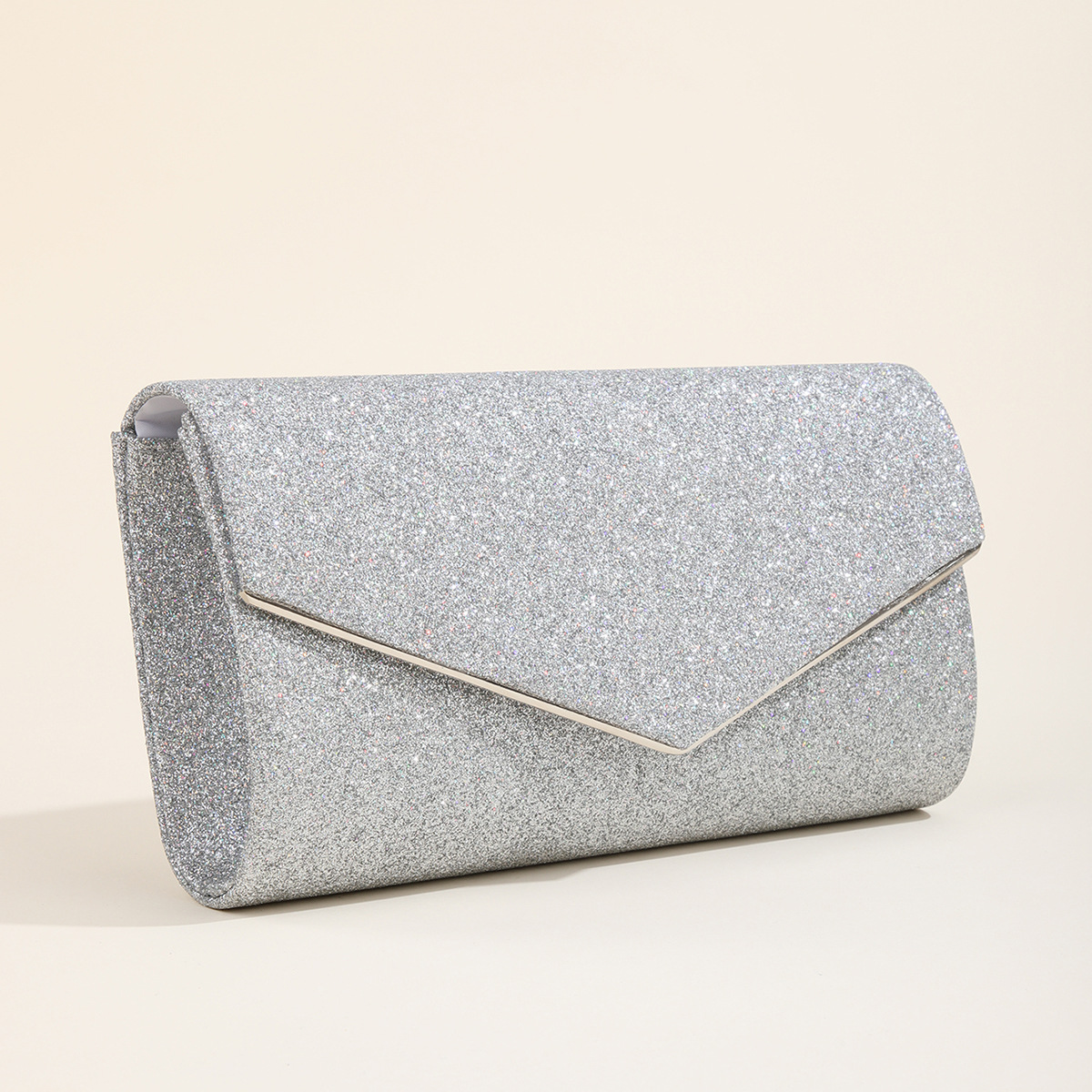 New Shiny Metal 70% Off Clutch Shoulder Crossbody Dress Evening Bag - Image 4