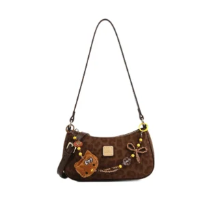 Cow & Kitty Designer Free Shipping Autumn And Winter New Fashionable Plaid Diagonal Cross Retro Mini Versatile Crescent