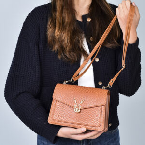Light luxury new alligator print fashion lock small square single shoulder crossbody women’s mobile phone bag
