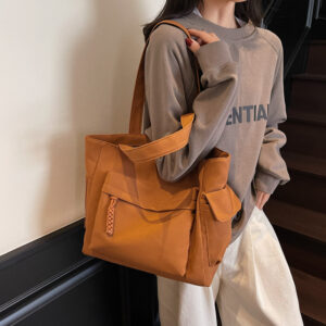 Large Capacity For Women 2026 New Style Student Commuter Backpack Trendy Shoulder Lightweight Casual Canvas Bag