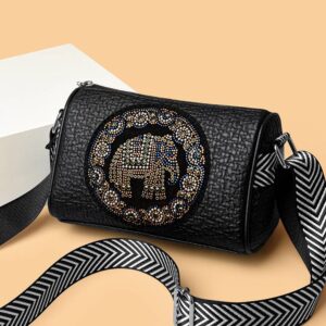 Fashion Women’s Large Capacity Boston Pillow 2026 New Light Luxury Print Single Shoulder Crossbody Bag