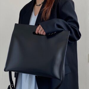 for Women Simple Briefcase Tote Laptop Office Commute Document Niche Handbag Shoulder Crossbody Large Bag