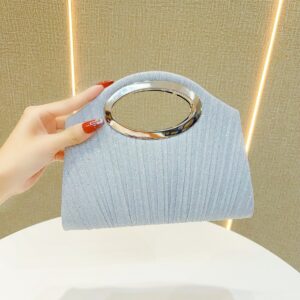 New Cross-Border Socialite Pleated Handb For Banquets, Romantic Wedding Dress B, Single Shoulder Crossbody Evening