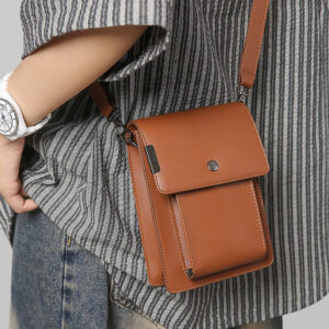 Men’s Women’s Stylish Crossbody – Waterproof PU Mini Shoulder Bag For Everyday Essentials & 8″ Tablet Small Backpack.