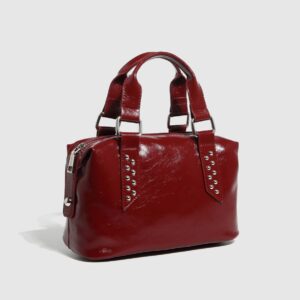Vinte-Inspired Soft PU With Studs Glitter Minimalist Pillow Purse For Street Style Versatile Shoulder B, Crossbody