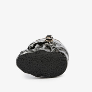 Gothic Skull Crossbody Bucket Bag – Unisex Halloween Punk Style Handbag For Daily Outfits (Bronze, Silver, Red, Black,