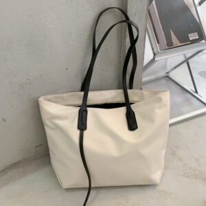 Women’s Large Capacity Shoulder Tote Bag Fashionable Casual Handbag for Autumn Winter 2020 Versatile Simple Design