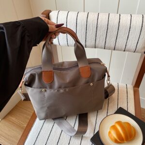 Multifunctional Nylon Ladies Handbag Detachable Wide Strap Crossbody Daily Commute Shoulder Tote Bag