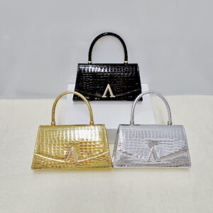 Hot-selling New Simple Fashion Crocodile Pattern Leather Handbag Casual High-end Single Shoulder Evening Crossbody Bag