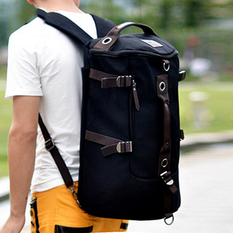 Bag Canvas British Men's Trendy Student Sports Outdoor Travel Backpack - Image 6