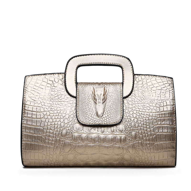 Women's bags 2026 new crocodile pattern clutch cross-shoulder handbag cross-border bag - Image 3