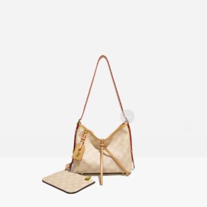 Women’s Crossbody Color Block Luxury Underarm Tote Shoulder Shopping Bag New Monogram Design